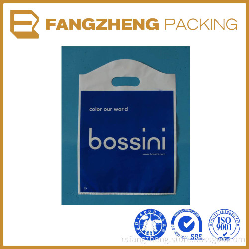 factory china LDPE die cut handle bag for shopping /plstic printing die cut bags/handle bags for shopping